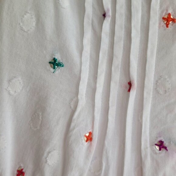 Tessora Sleeveless Romantic Boho Embroidered Maxi Dress M - Picture 5 of 10